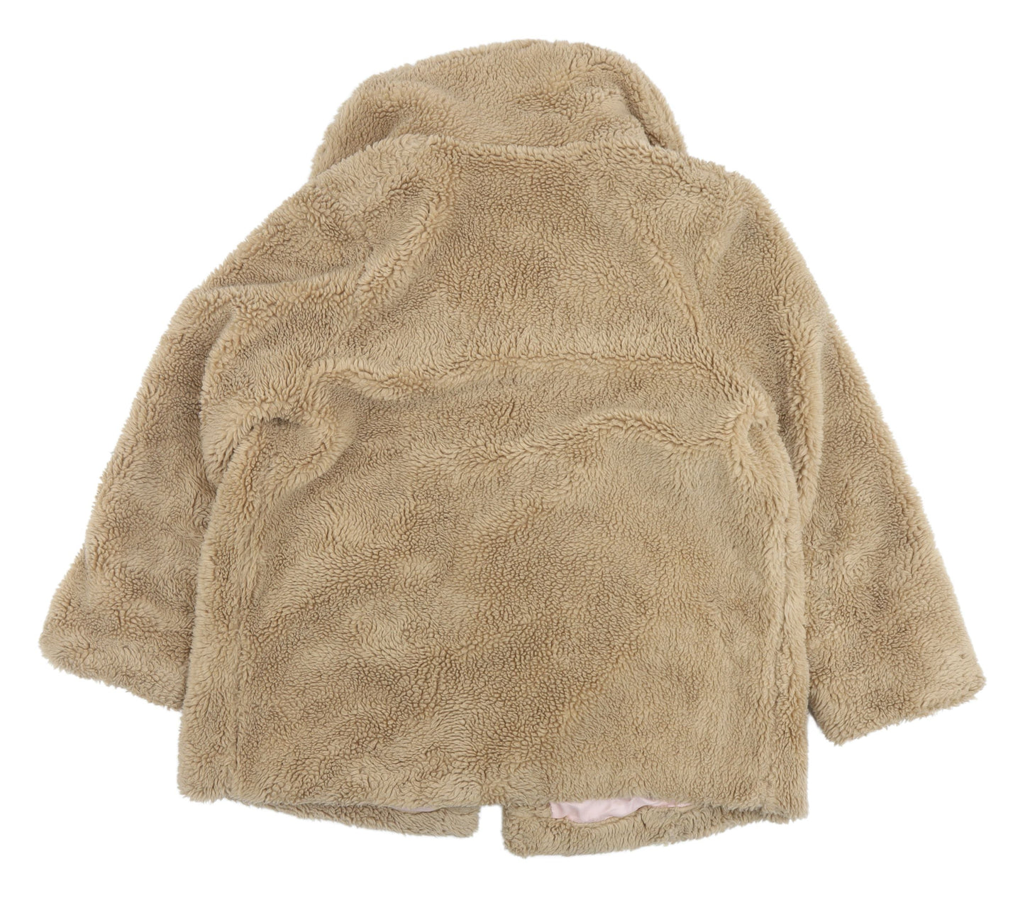 Topshop Women's Beige Puffer Coat, Regular Size 14