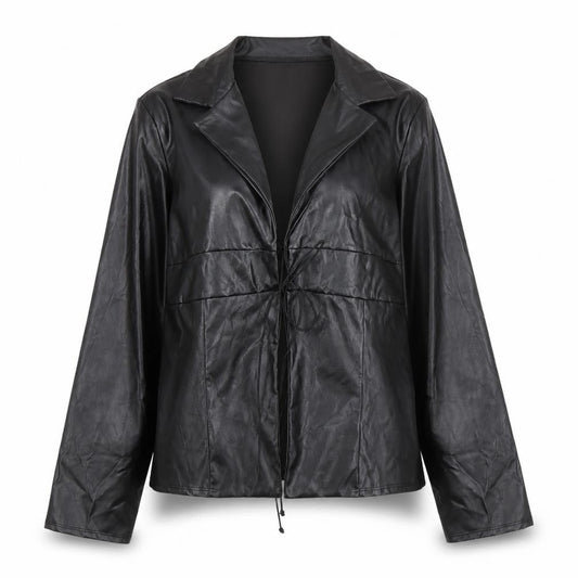 PRETTYLITTLETHING Women's Black Basic Jacket Size 12