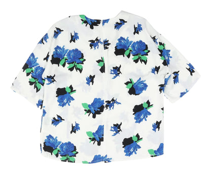 Warehouse Women's Multicoloured Floral Blouse - Size 10