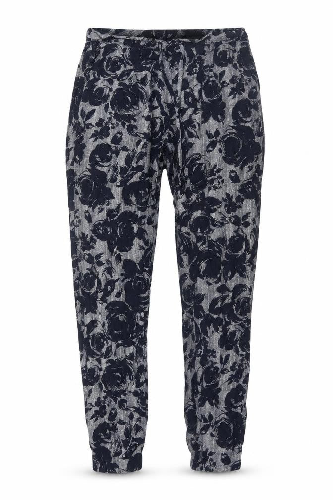 Marks & Spencer Women's Jogger Trousers Multicoloured Floral Size 8