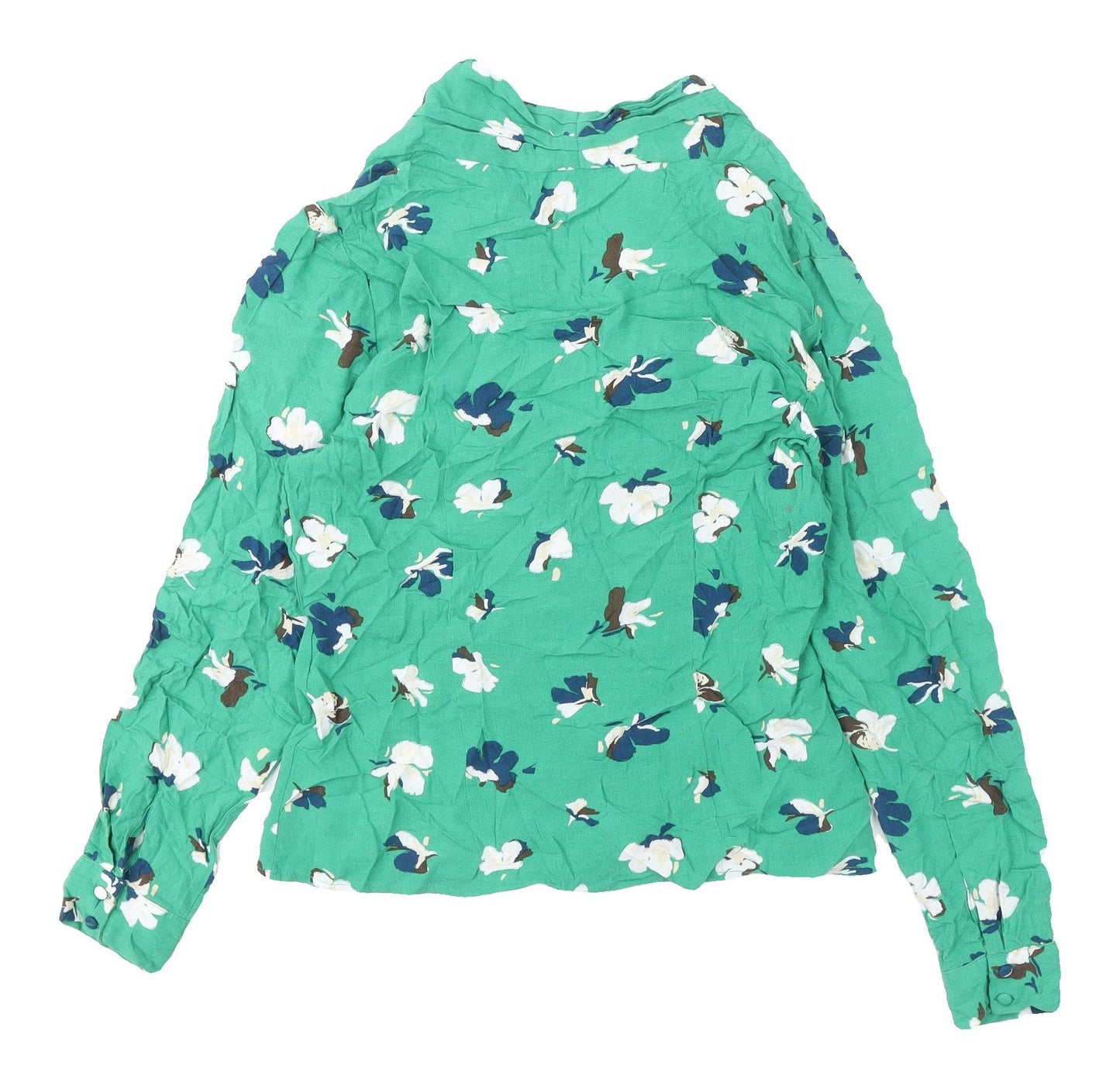 Monsoon Women's Green Floral Blouse Size 8