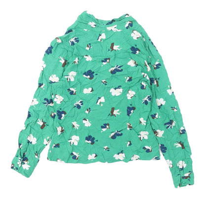 Monsoon Women's Green Floral Blouse Size 8