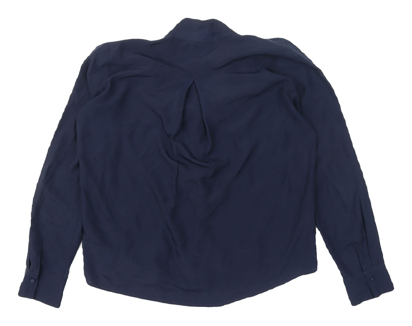 Ecru Women's Blue Long Sleeve Blouse - Size L
