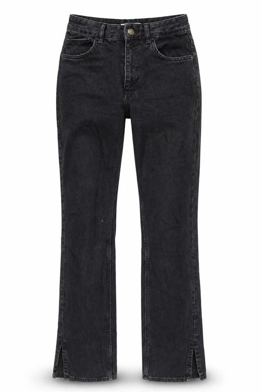 Pull&Bear Women’s Black Straight Jeans Size 8 Regular Mid Rise