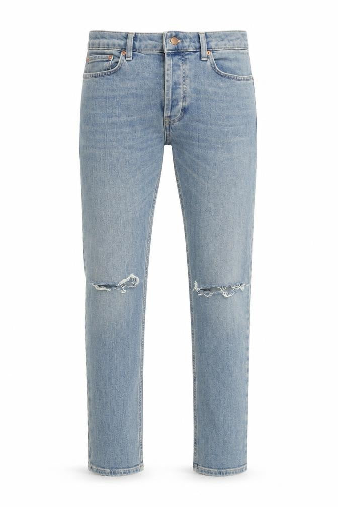 Topman Men's Blue Skinny Jeans, Size 32, Distressed