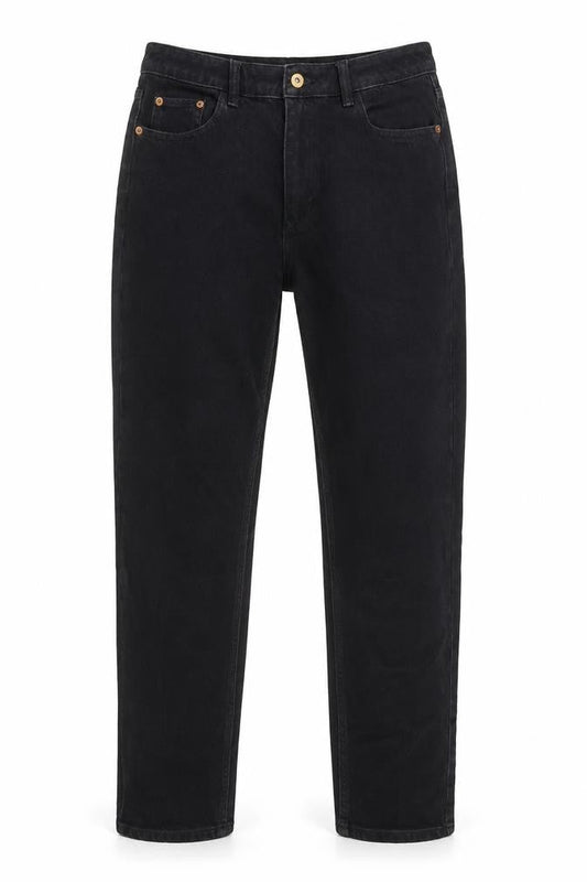 F&F Women's Black Regular Straight Jeans - Size 12