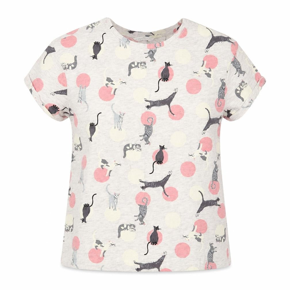 Marks & Spencer Women's Cat Print Pyjama Top S