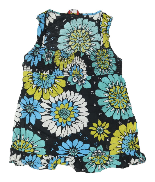 K&D Women's Multicoloured Floral Sleeveless Top Size 16