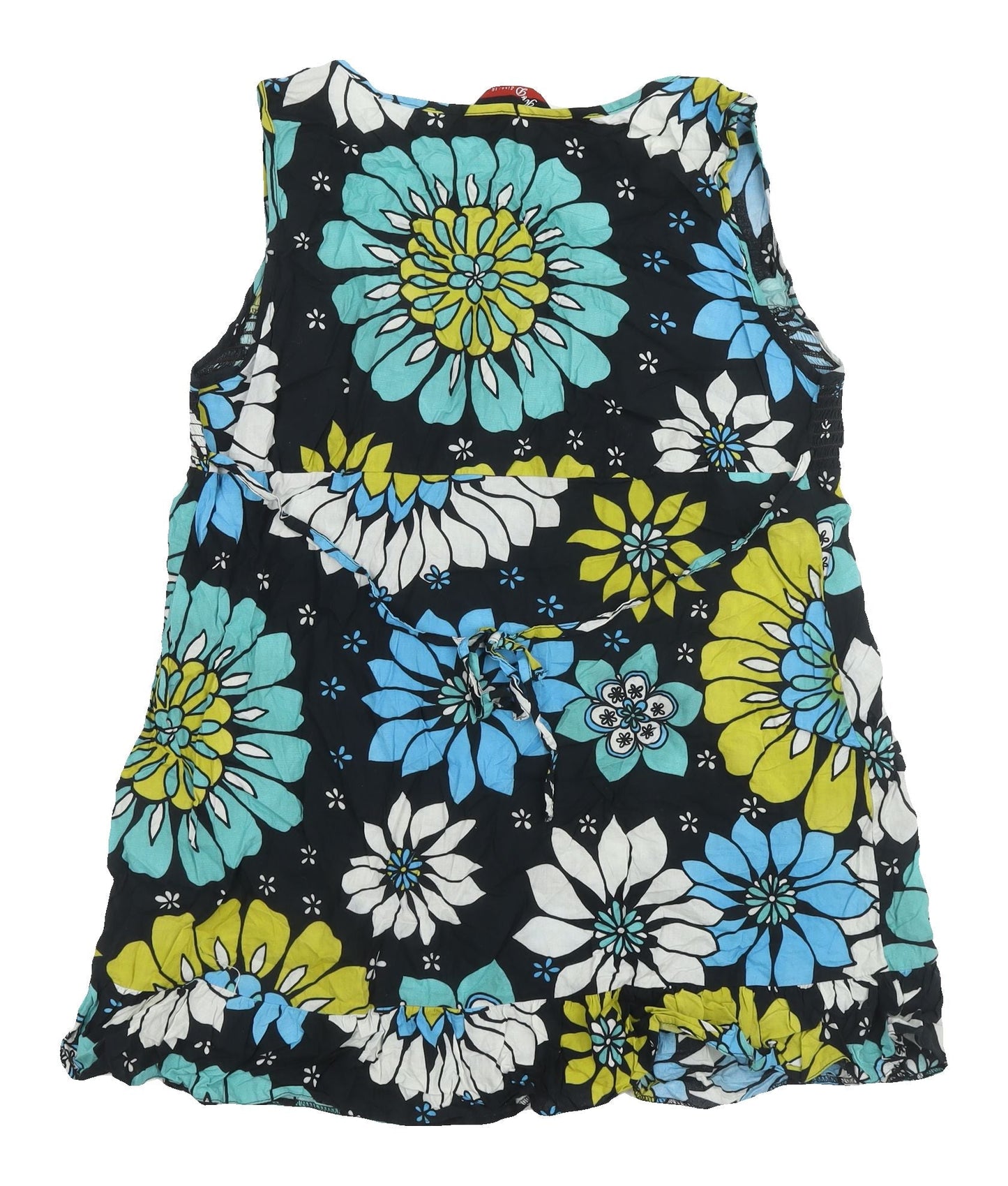 K&D Women's Multicoloured Floral Sleeveless Top Size 16