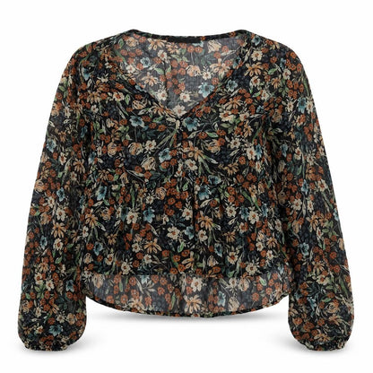 Stradivarius Women's Floral Multicoloured Tunic Blouse M