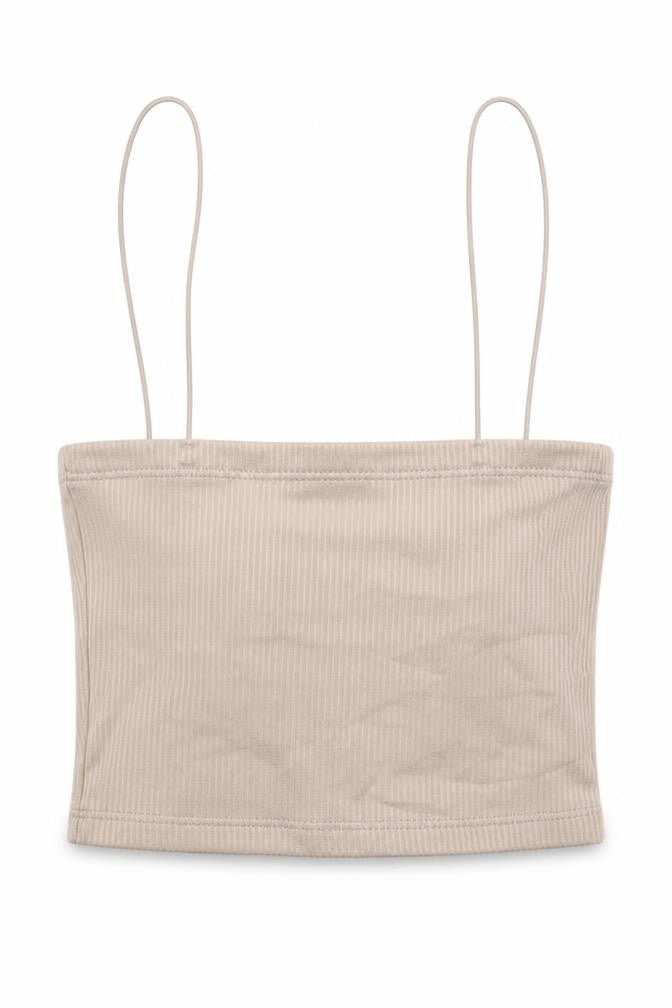 Pull&Bear Beige Women’s Slim Tank Top