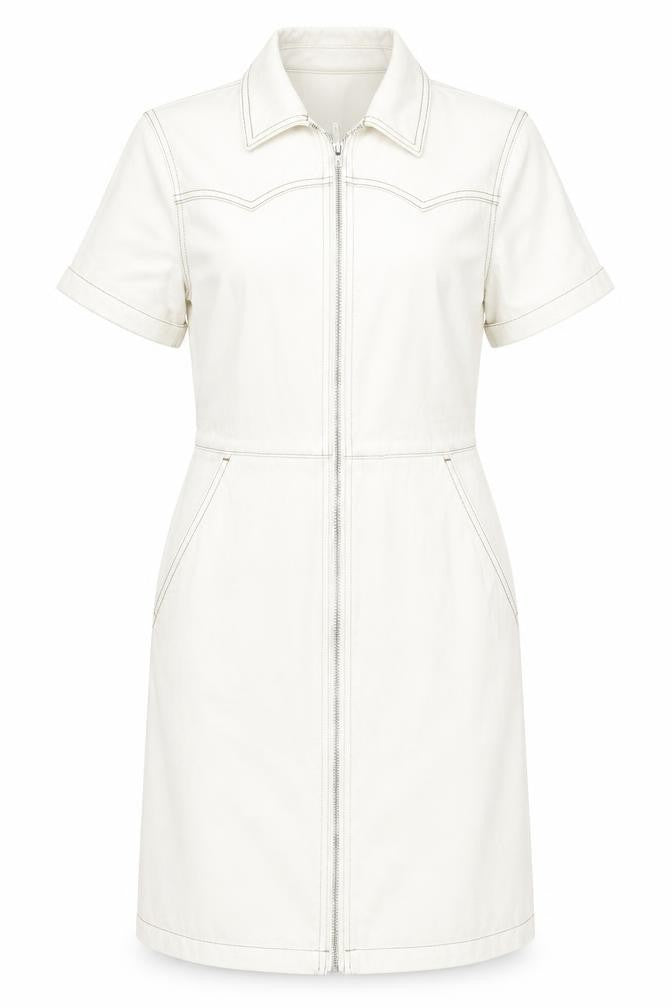 Marks & Spencer Women's Beige Shirt Dress Size 8
