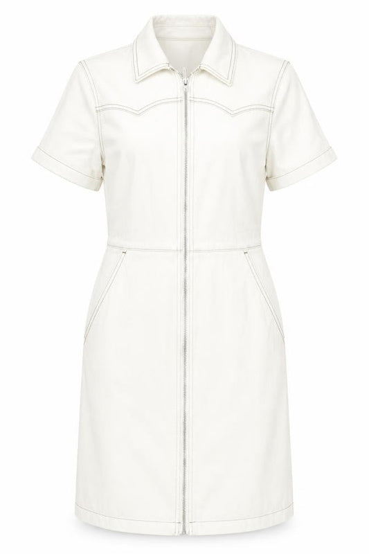 Marks & Spencer Women's Beige Shirt Dress Size 8