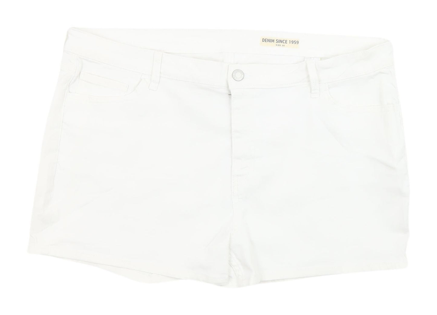 Marks and Spencer Women's White Chino Shorts Size 20