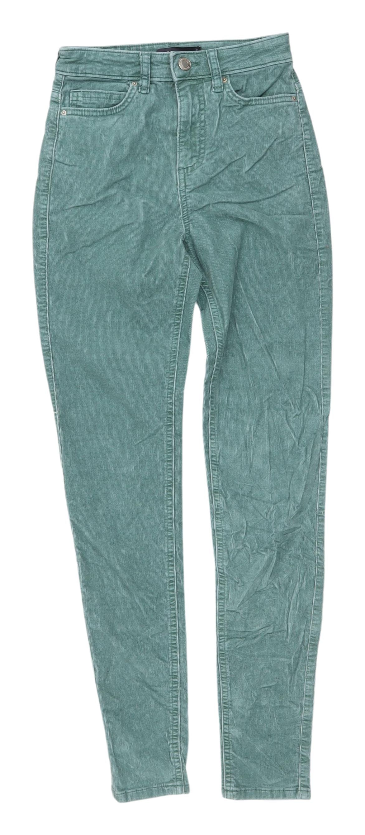 Marks & Spencer Slim Green Trousers Women Size 6