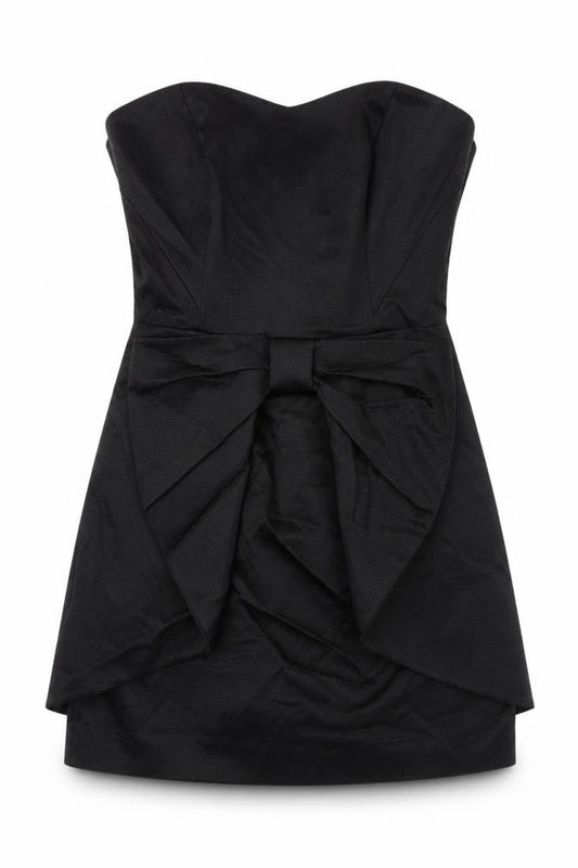 Coast Women's Black Strapless Bow Dress - Size 12