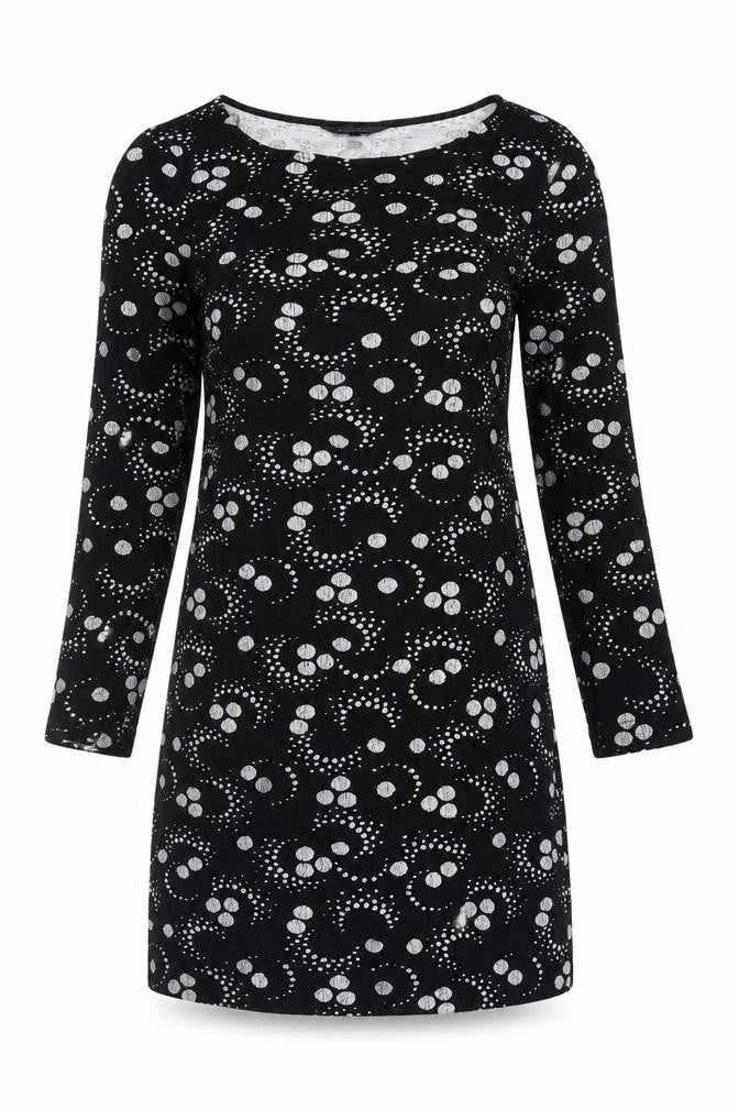 Phase Eight Women's Black Geometric Shift Dress 10