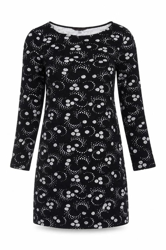 Phase Eight Women's Black Geometric Shift Dress 10
