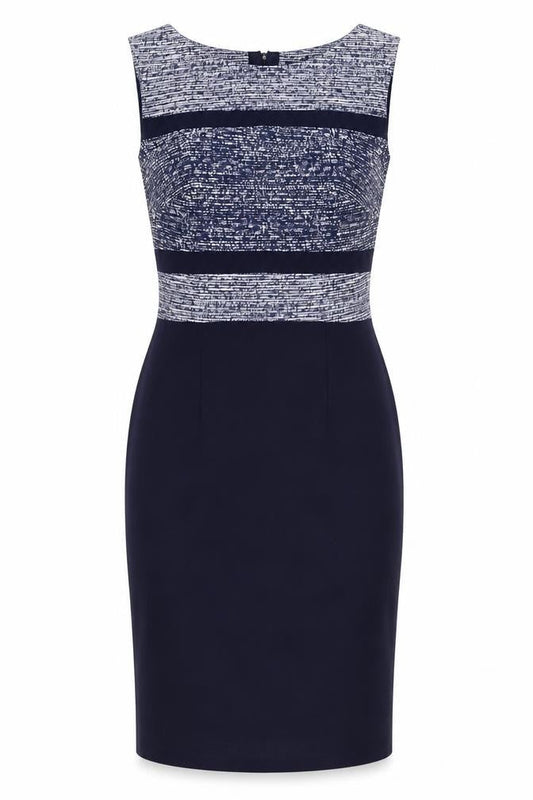 Marks & Spencer Women's Blue Knee Length Sheath Dress