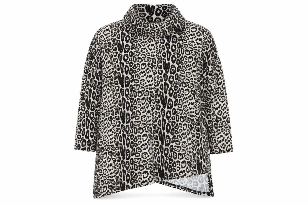 New Look Women's Multicolour L Tunic Animal Knit