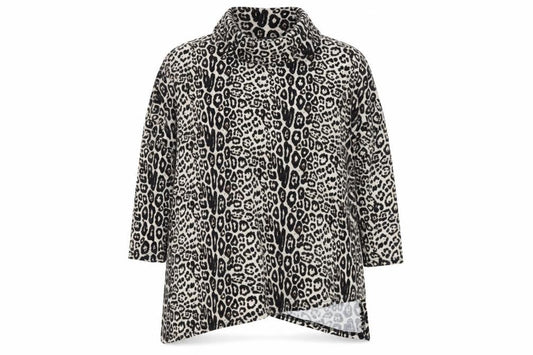New Look Women's Multicolour L Tunic Animal Knit