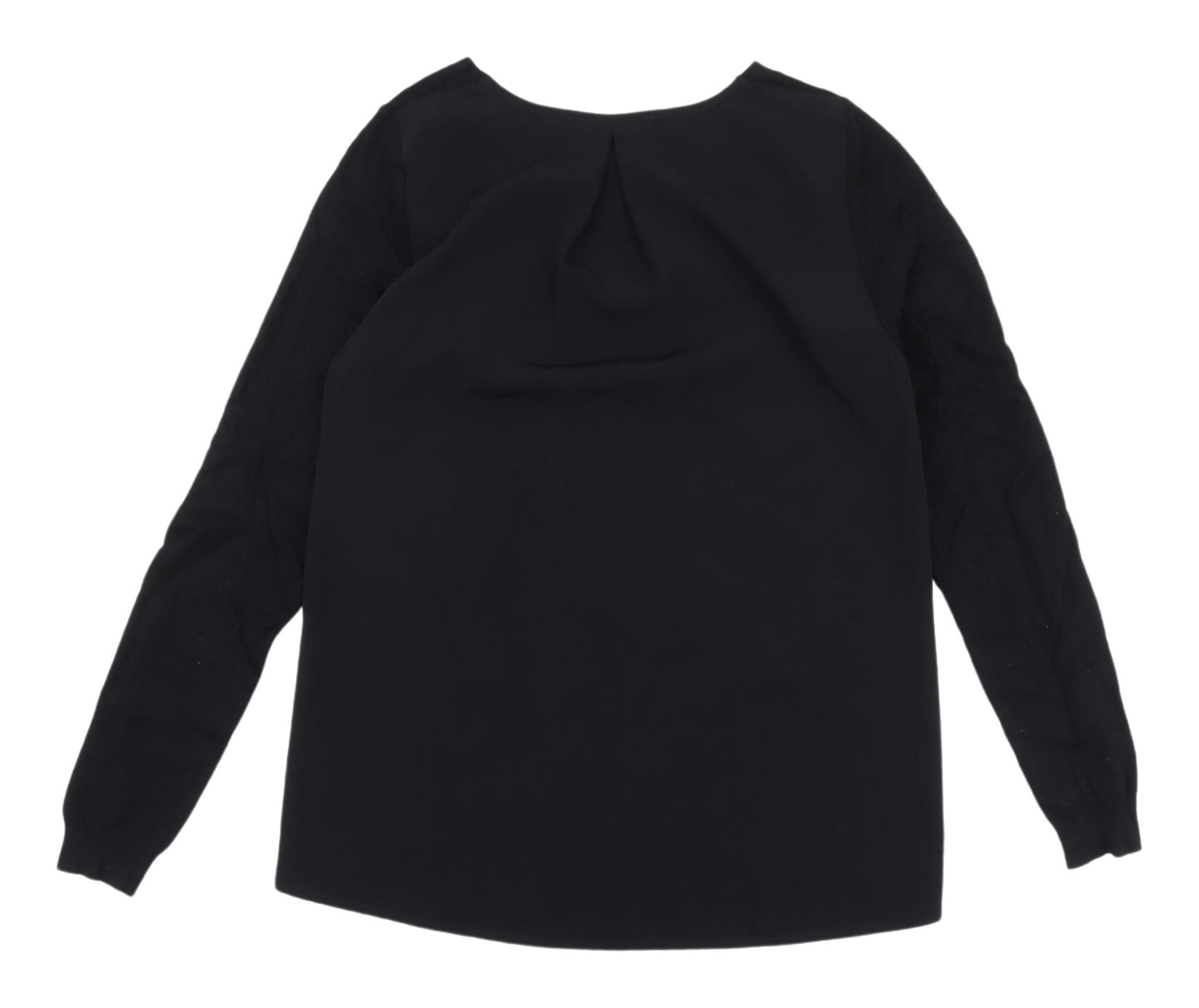 Marks and Spencer Women's Black V-Neck Blouse Size 8