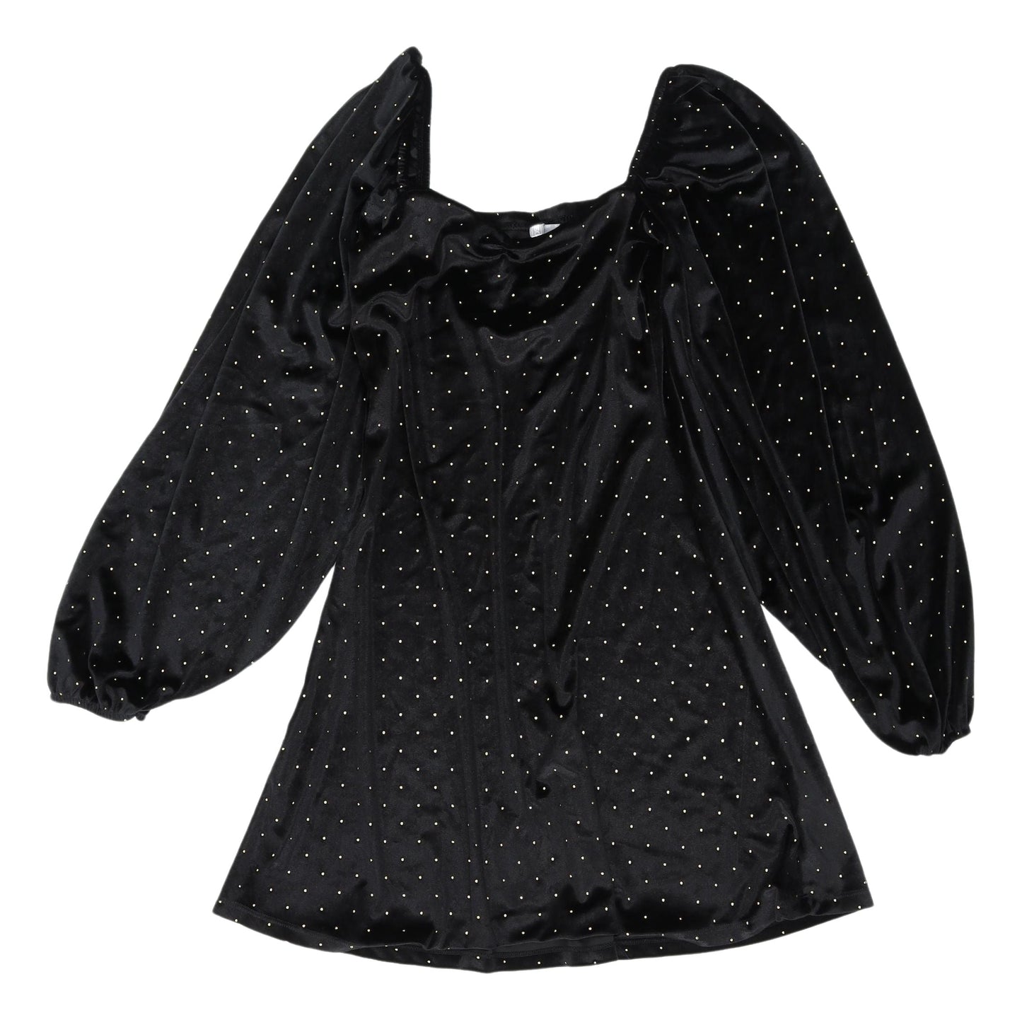 ASOS Black Velvet Mini Dress - Size 8, Party Style