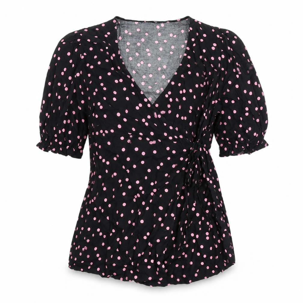 Marks & Spencer Women's Black Polka Dot Tunic Size 14