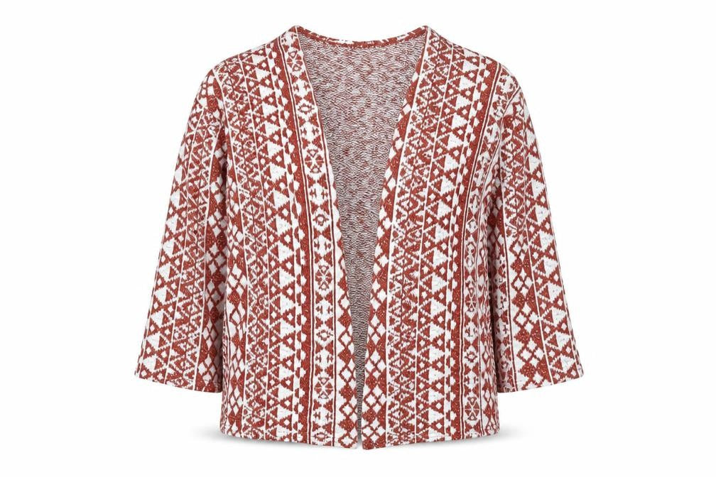 H&M Women's Multicoloured XS Geometric Cardigan