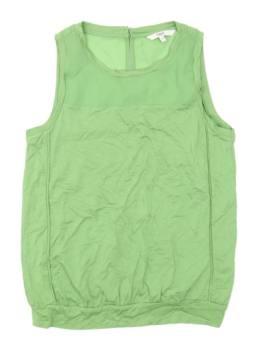 Next Women's Green Sleeveless Tank Top - Size 10