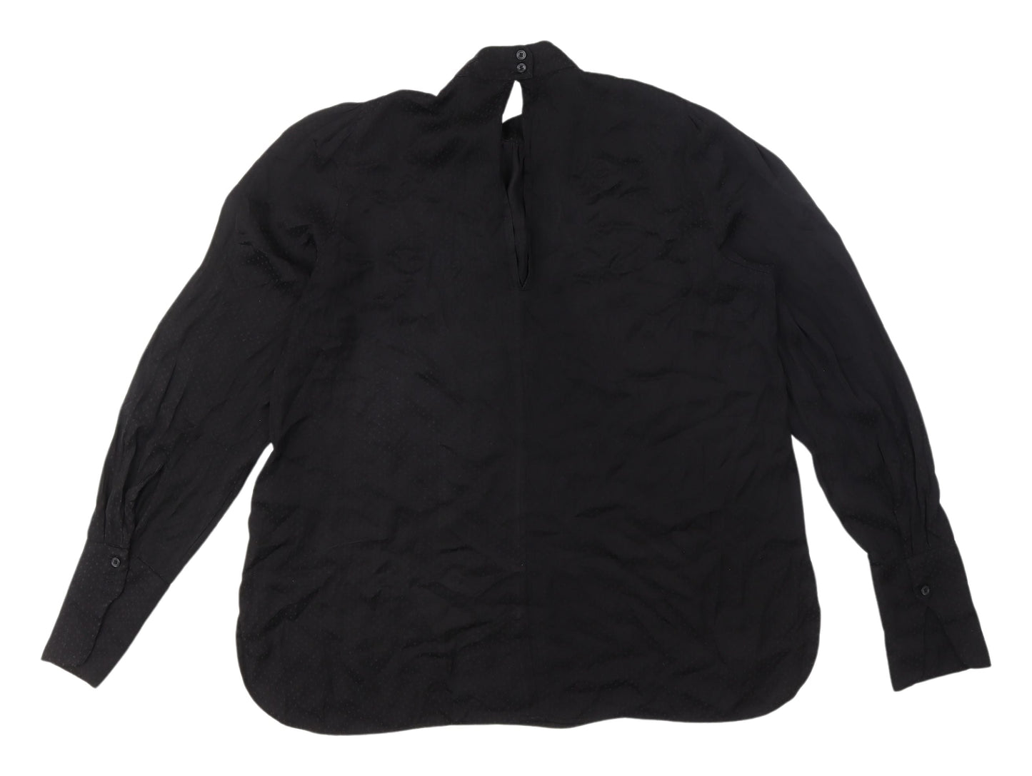 H&M Women's Black Long Sleeve Blouse Size 12