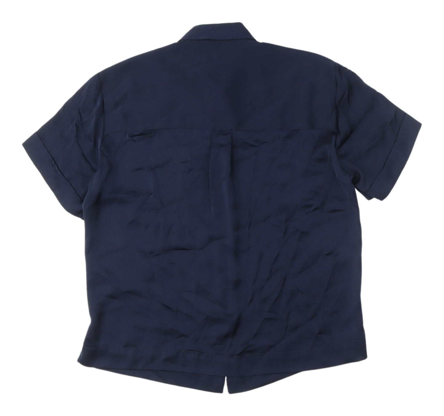 Marks & Spencer Blue Button-Up Shirt, Size 8, Women's Casual