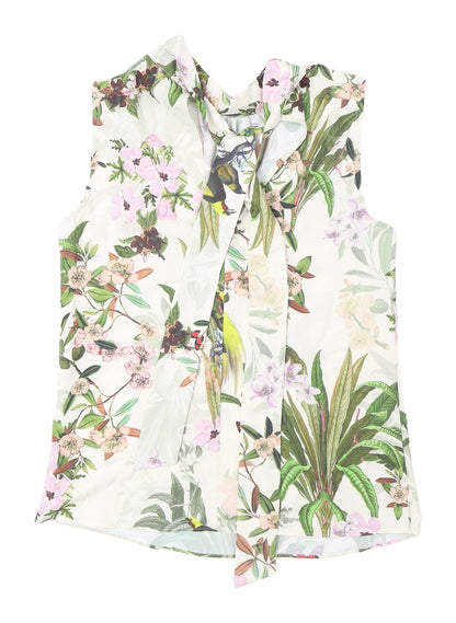 H&M Women's XS Multicoloured Floral Blouse