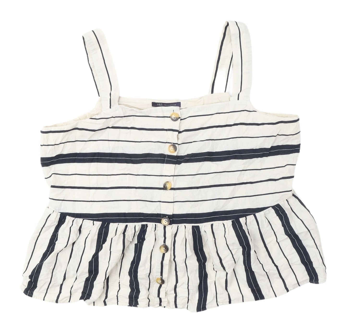 Marks and Spencer Women's Striped Camisole Blouse UK 20