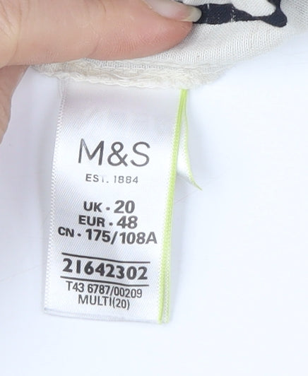 Marks and Spencer Women's Striped Camisole Blouse UK 20