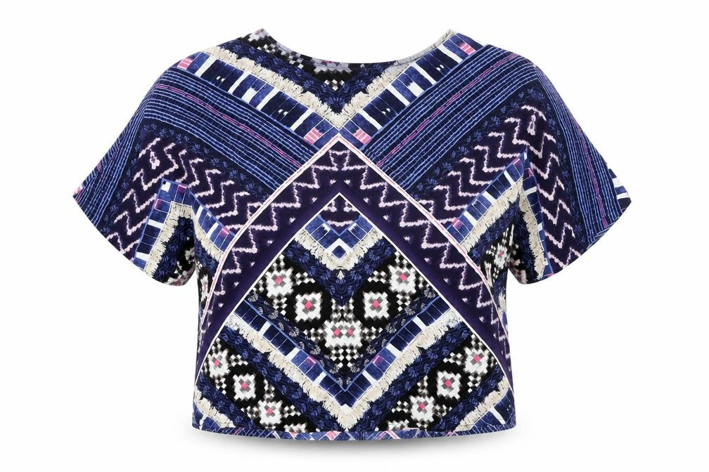 Warehouse Women's Geometric Blouse Size 12 Multicoloured