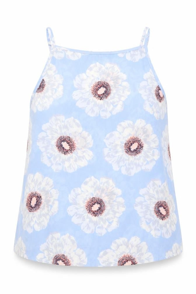 Warehouse Women's Blue Floral Camisole Tank Top 12