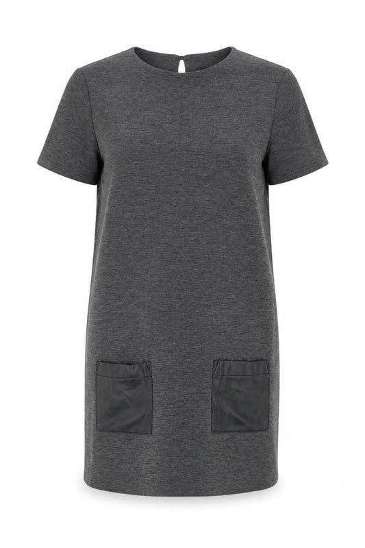 Dorothy Perkins Women's Grey Shift Dress Size 8