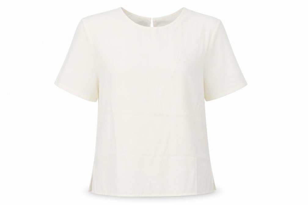 Elsie Whiteley Women's Ivory Basic Blouse, Size 16