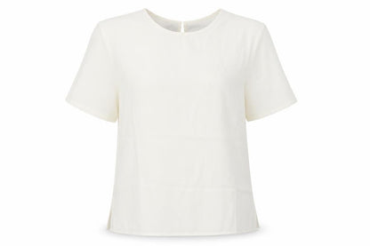 Elsie Whiteley Women's Ivory Basic Blouse, Size 16