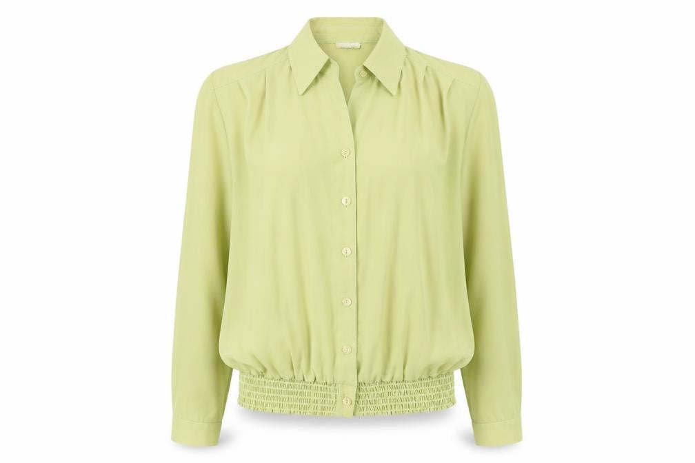 Fosby Women's Green Button-Up Shirt, Size 12