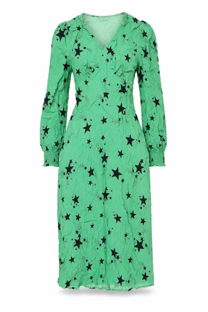 Marks & Spencer Green Star Wrap Dress UK 8
