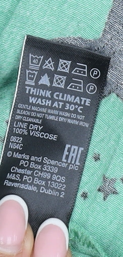 Marks and Spencer Green Star Wrap Dress UK 8