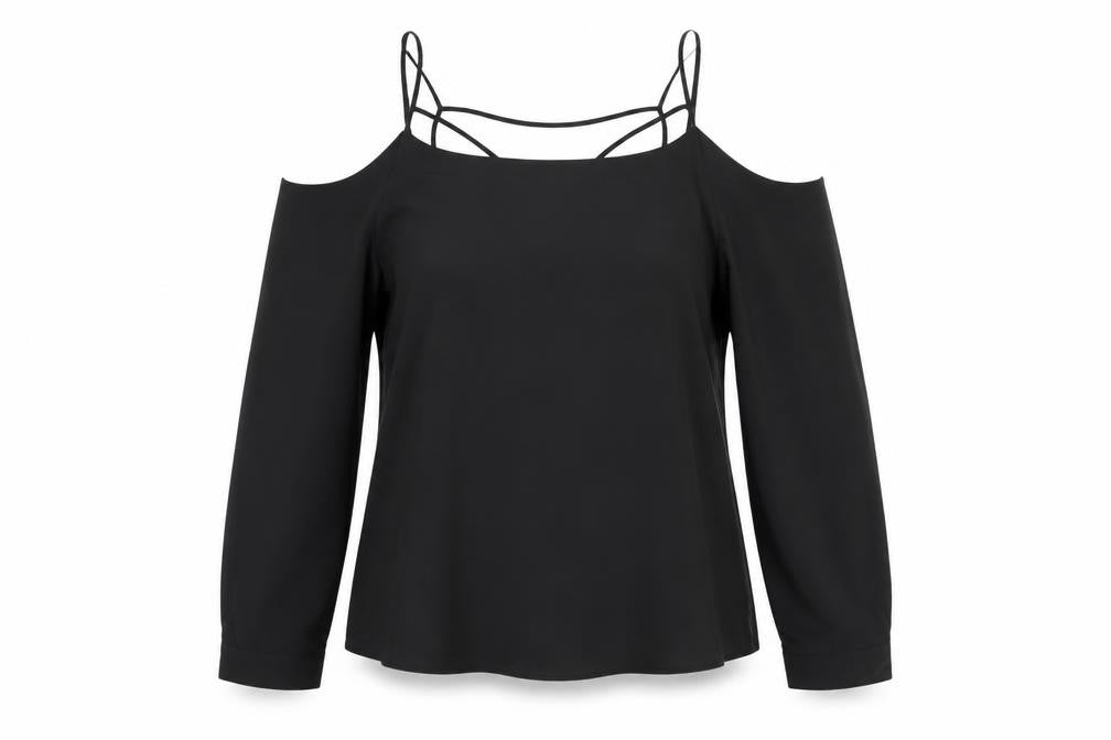Silvian Heach Women's Black Off Shoulder Blouse M
