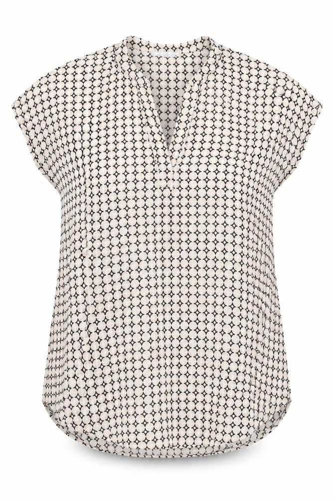 Maison d'Amelie Women's Geometric Print Blouse M