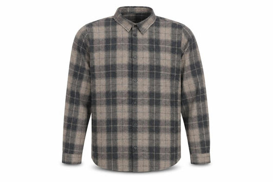 boohooMAN Men's Brown Check Regular Fit Shirt S