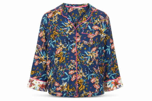 Marks & Spencer Women's Blue Floral Suit Top, Size 12