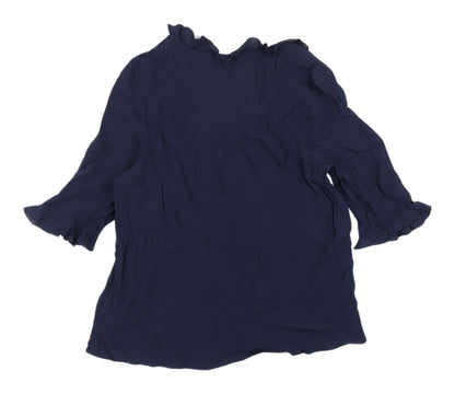 Marks & Spencer Women's Blue Blouse Size 8