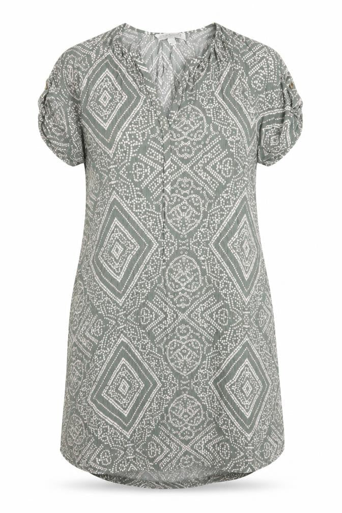Apricot Women's Grey Geometric Shift Dress Size 12