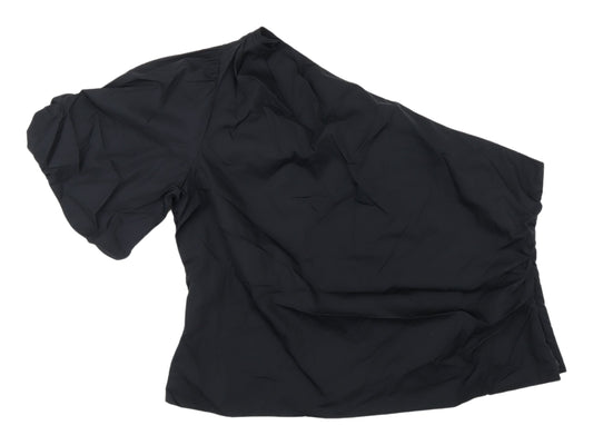 Marks and Spencer Women's Black One Shoulder Top Size 22